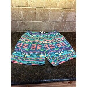 Chubbies Neon Retro Swim Trunks Size XL Like New